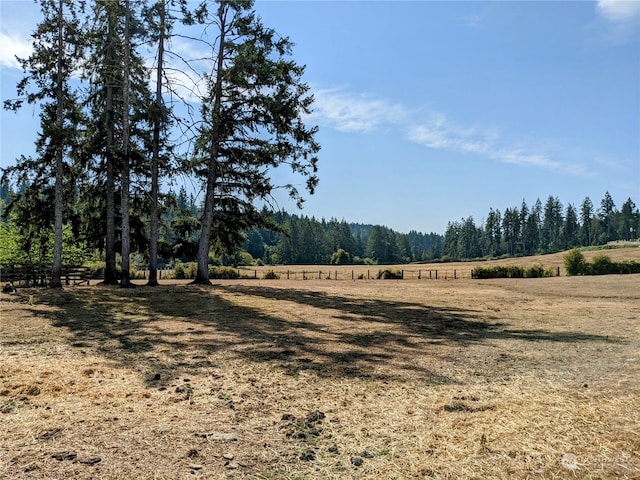 view of nature featuring a rural view