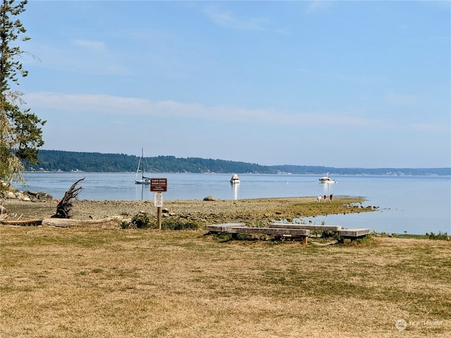 view of water feature