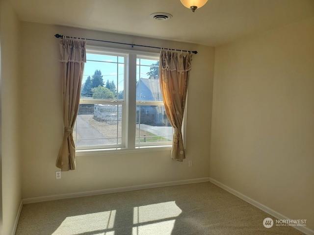 empty room with light carpet