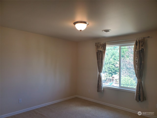 view of carpeted empty room