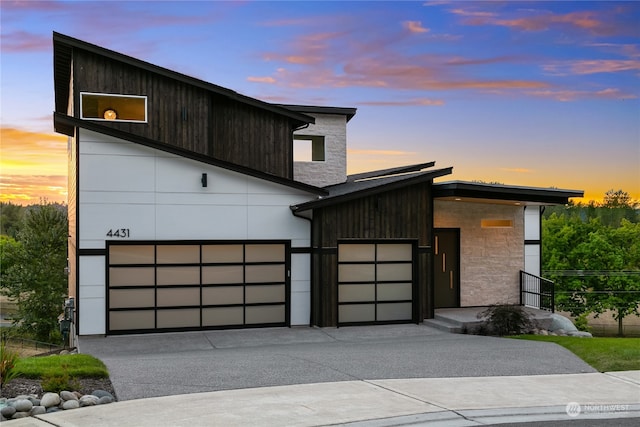 view of contemporary home