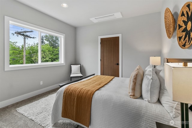 bedroom with carpet flooring