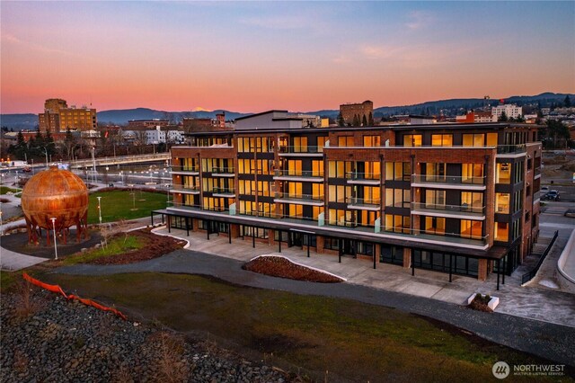 view of property featuring a view of city and a mountain view