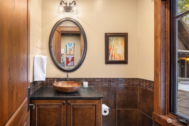 bathroom featuring vanity