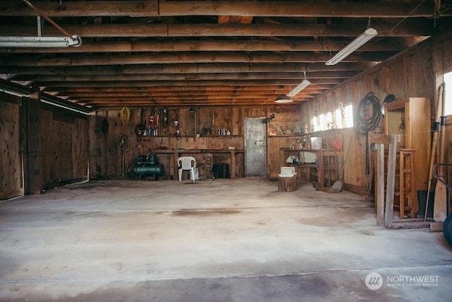 view of basement