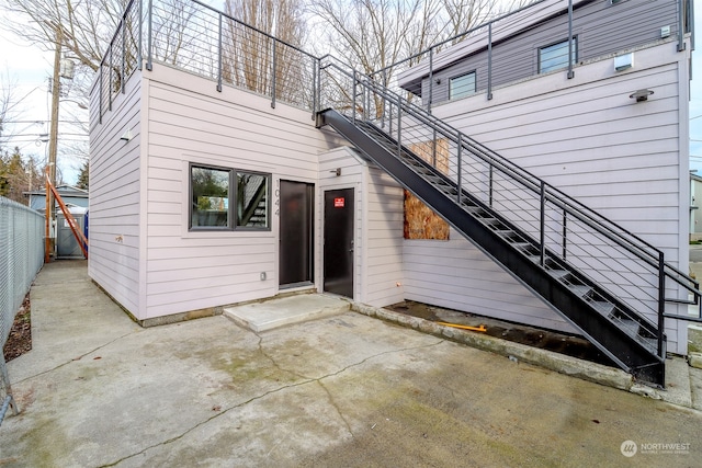 back of house featuring a patio