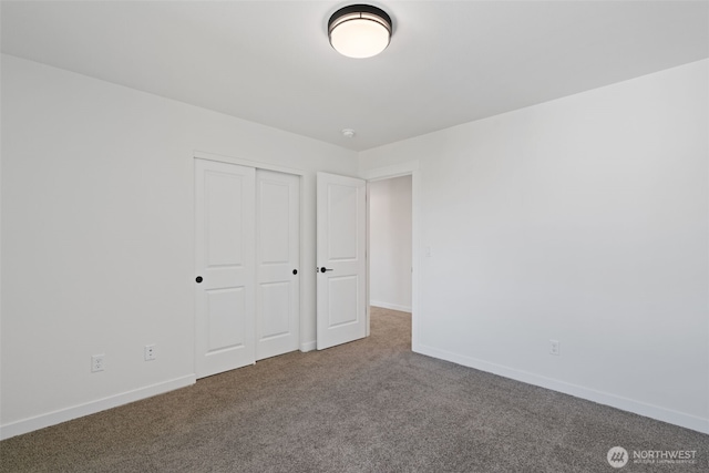 11114 NE 91st Ave, Vancouver, WA 98662 - unfurnished bedroom with baseboards, a closet, and carpet flooring