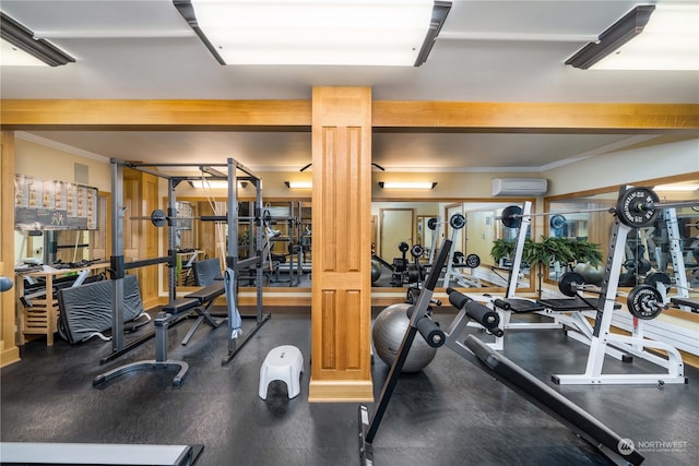 4 Thornewood Ln SW, Lakewood, WA 98498 - gym featuring a wall unit AC