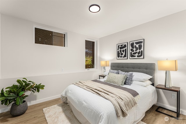 bedroom featuring hardwood / wood-style flooring