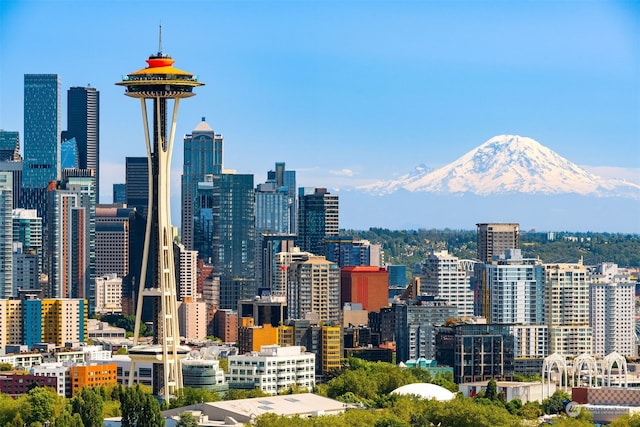 city view featuring a mountain view