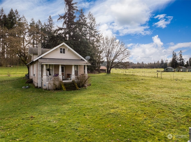 exterior space featuring covered porch