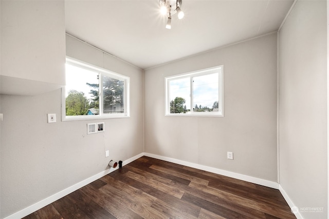 empty room featuring hardwood / wood-style floors