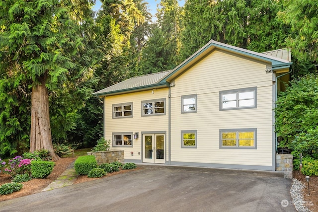 exterior space featuring french doors