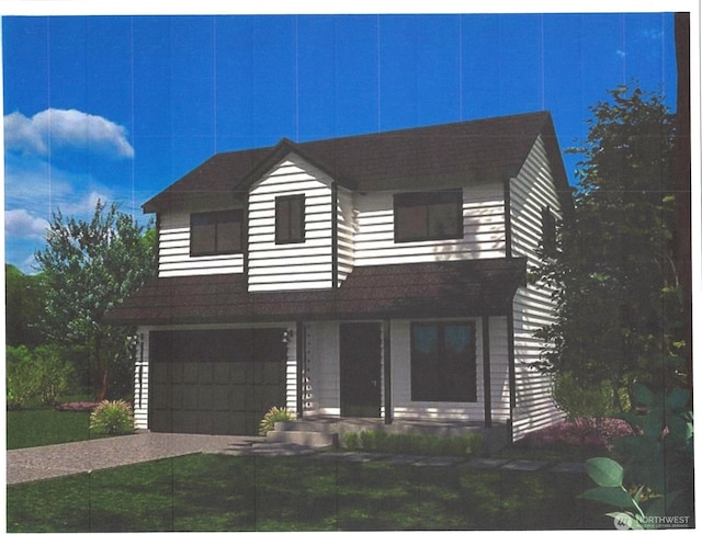 7020 E Nightingale St, Port Orchard, WA 98366 - view of front of property featuring a garage