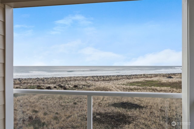 view of water view