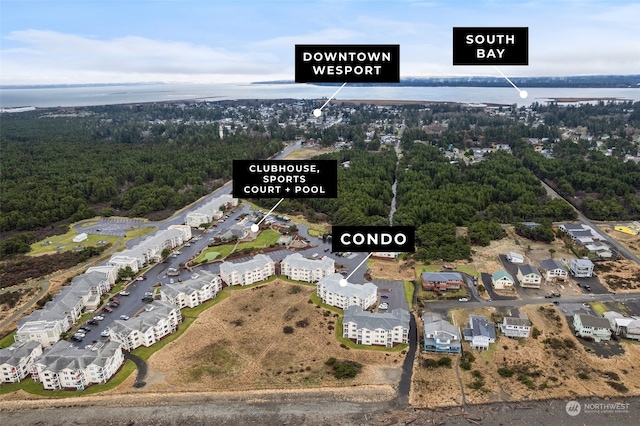 view of aerial view