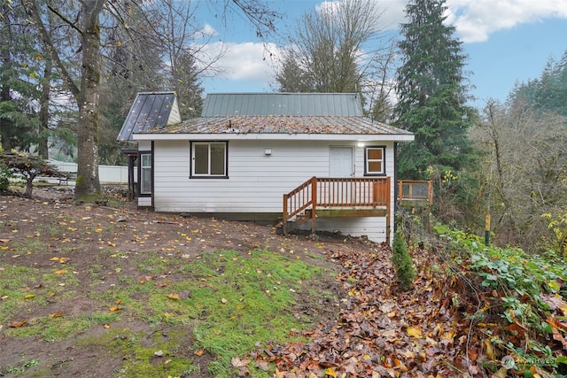 view of rear view of property