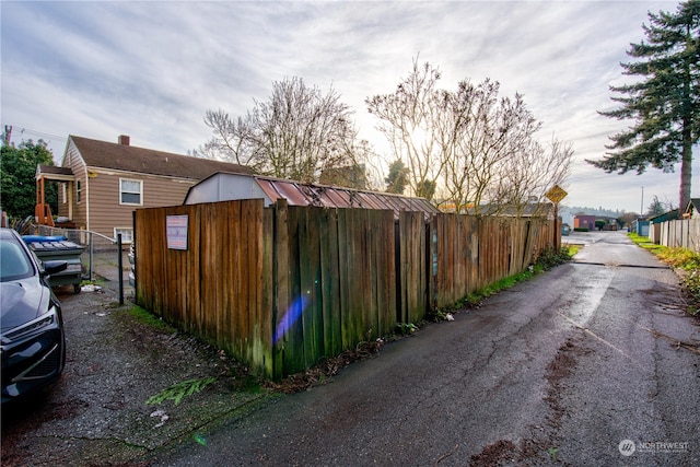 view of side of property