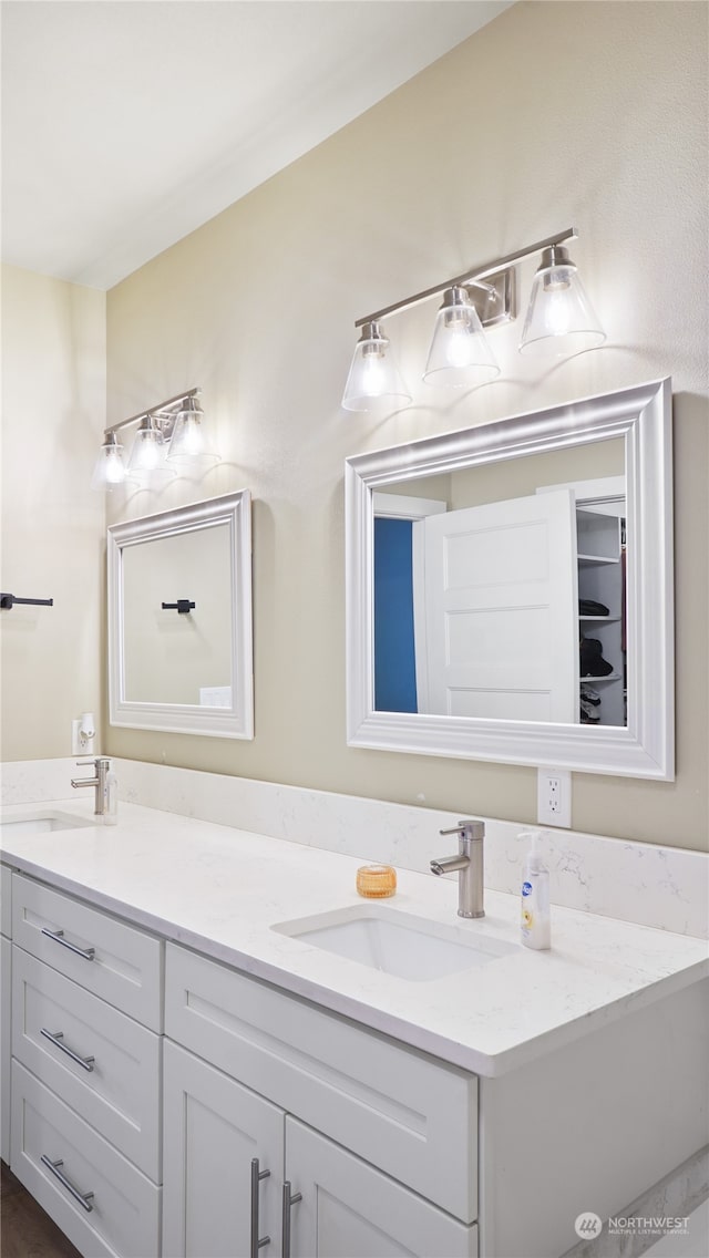 bathroom featuring vanity