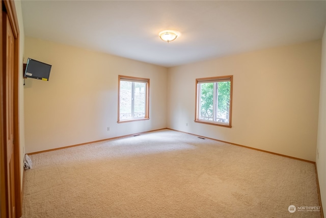 view of carpeted empty room