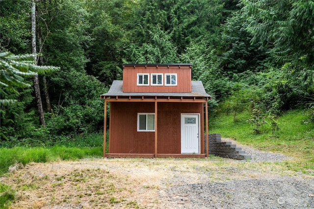 view of shed / structure