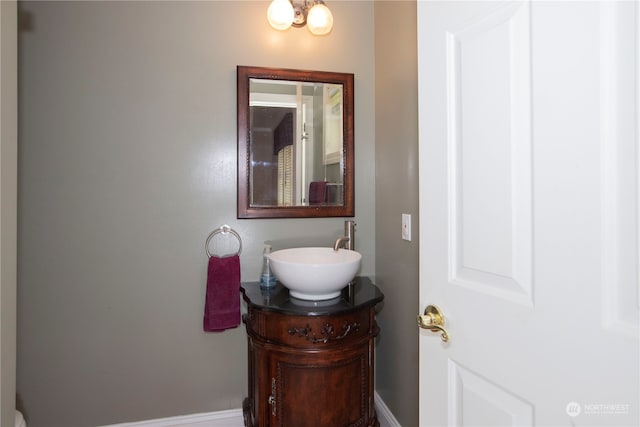 bathroom featuring vanity