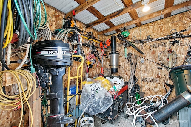 view of storage room