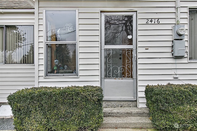 view of entrance to property