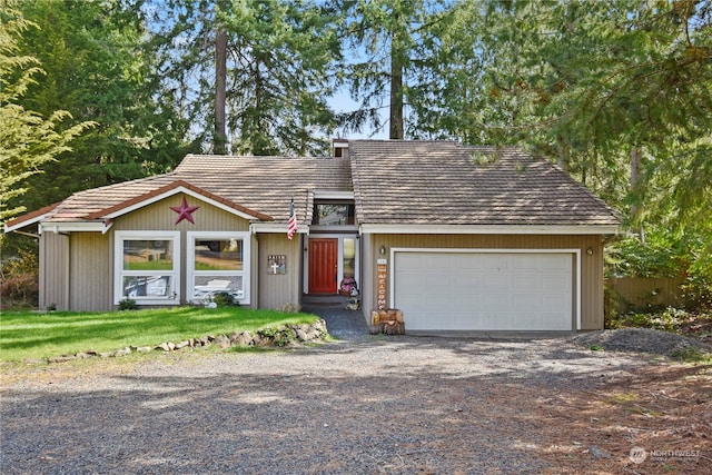 view of front of house featuring a garage