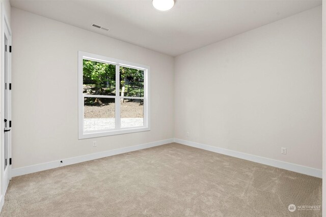 view of carpeted empty room