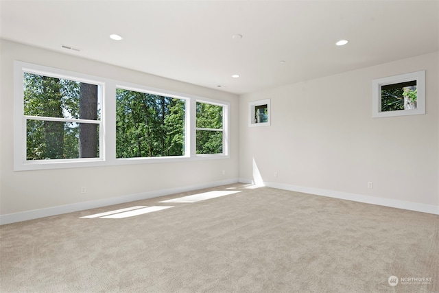 unfurnished room featuring carpet flooring