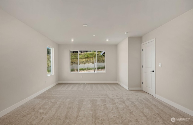 view of carpeted empty room