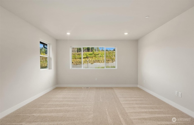 view of carpeted empty room