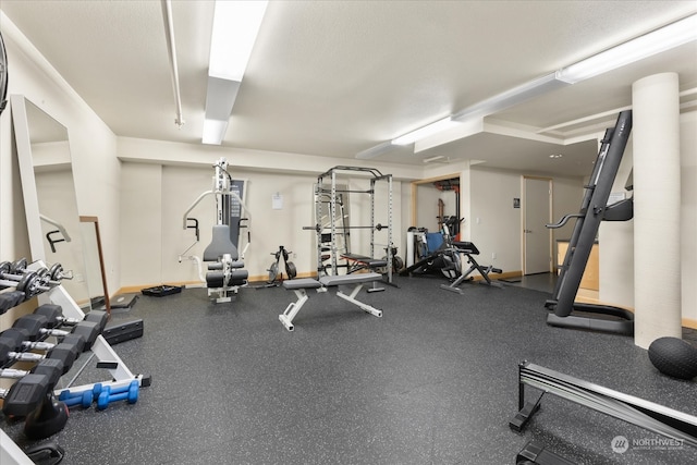 view of exercise room