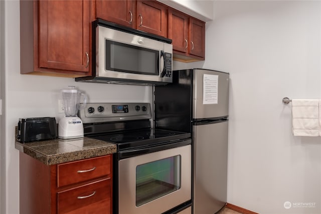 kitchen with stainless steel appliances