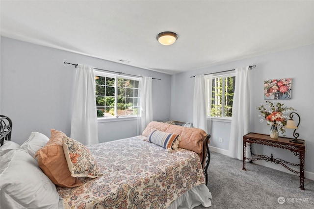 bedroom with carpet flooring