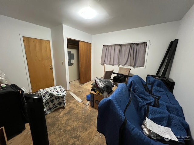 bedroom with a closet