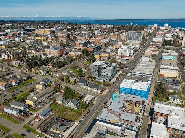 1501 Tacoma Ave S Unit 603, Tacoma, WA 98402 - aerial overview of property's location with nearby urban area and a nearby body of water