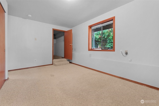 view of carpeted empty room