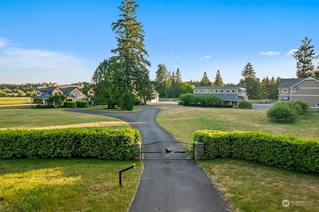 view of nearby features with a lawn