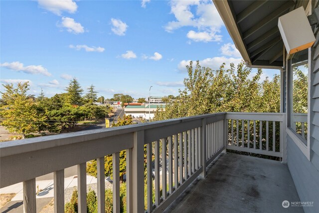 view of balcony