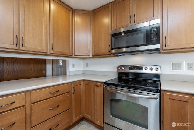 kitchen featuring appliances with stainless steel finishes