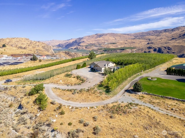 mountain view with rural landscape