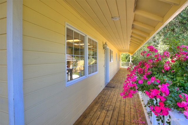 view of wooden terrace