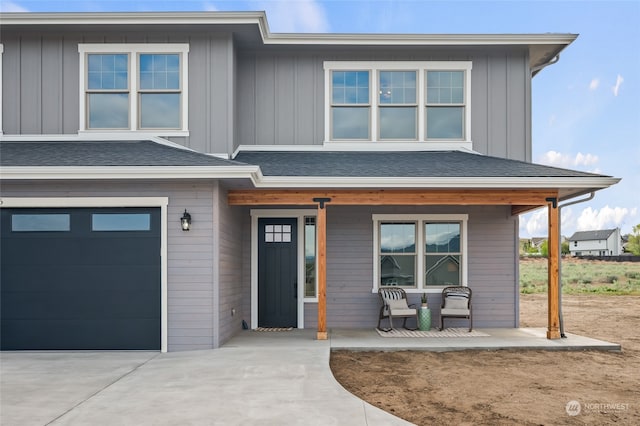 view of front of house featuring a garage