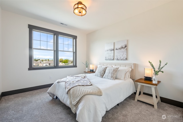 bedroom featuring carpet flooring