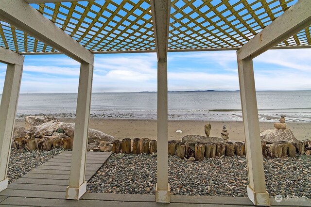 water view featuring a view of the beach