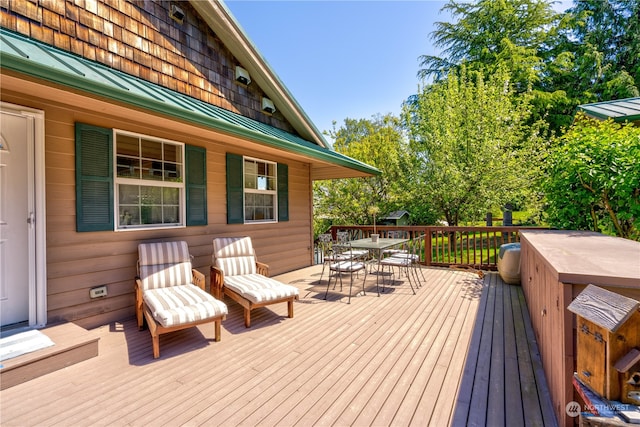 view of wooden terrace