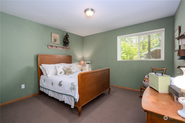 bedroom with carpet flooring