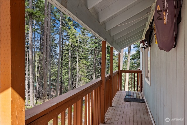 view of wooden terrace